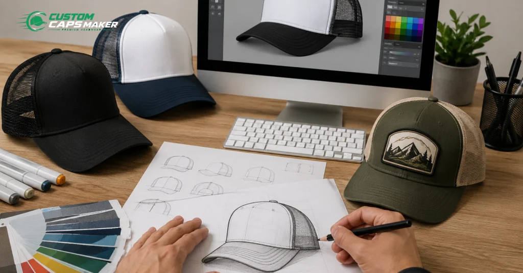custom trucker caps design