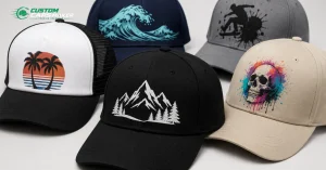 Custom screen printed caps