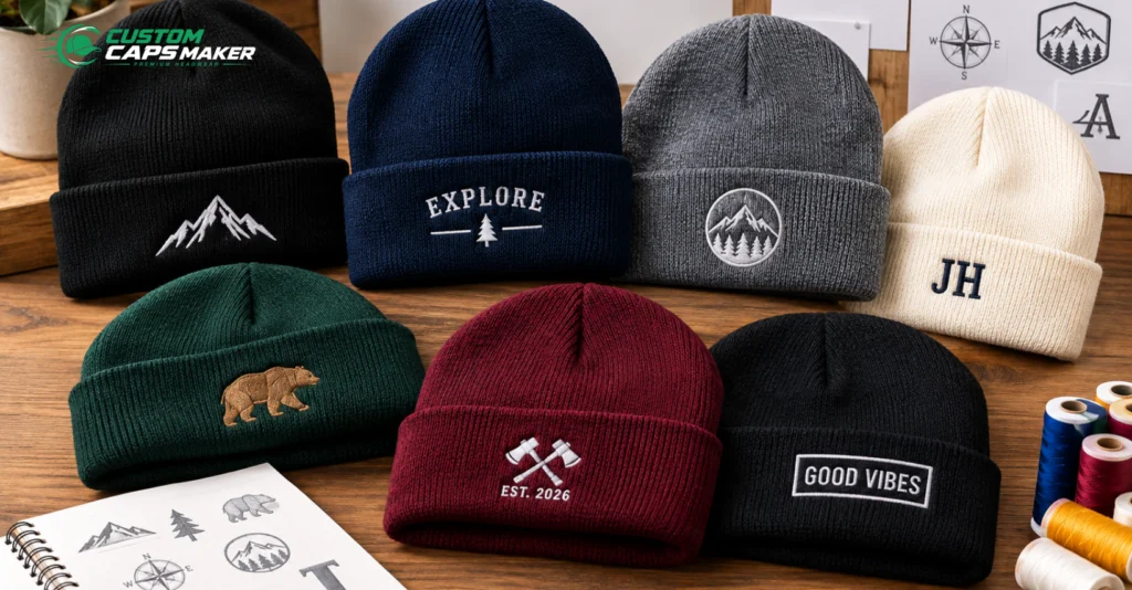 Custom embroidered beanies